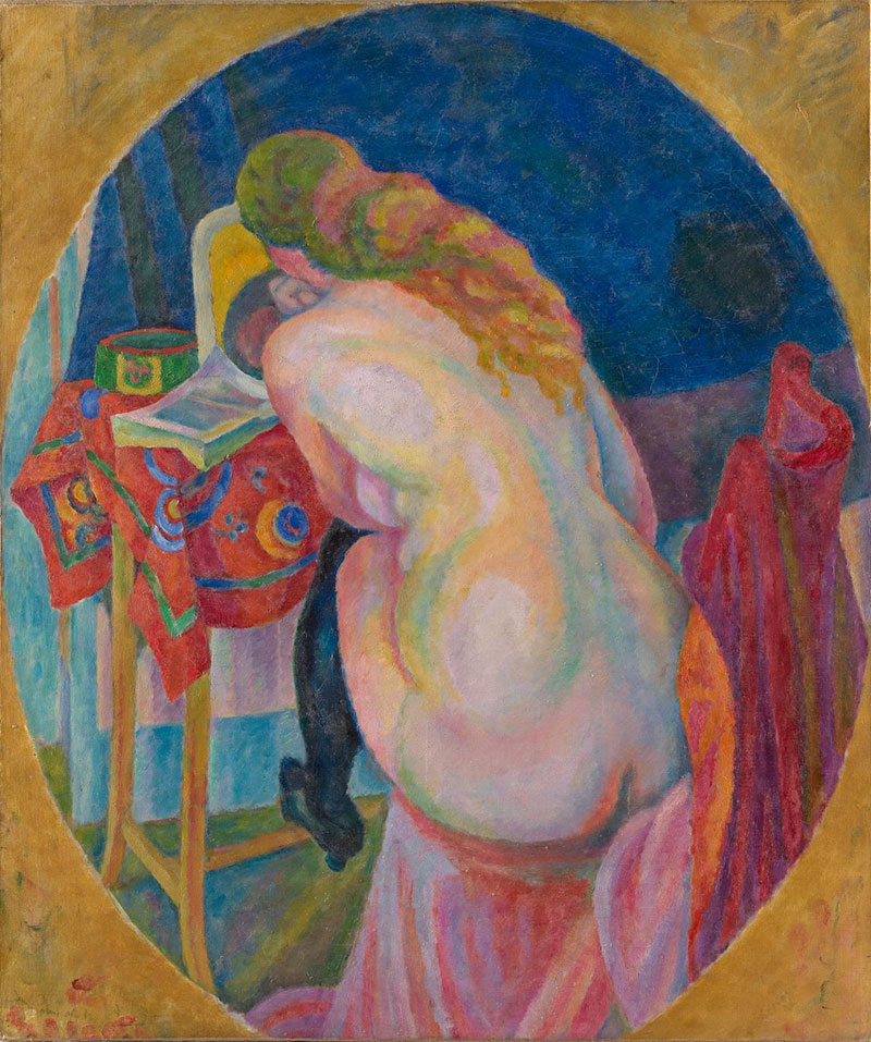 How to Paint Nude Woman Reading by Robert Delaunay