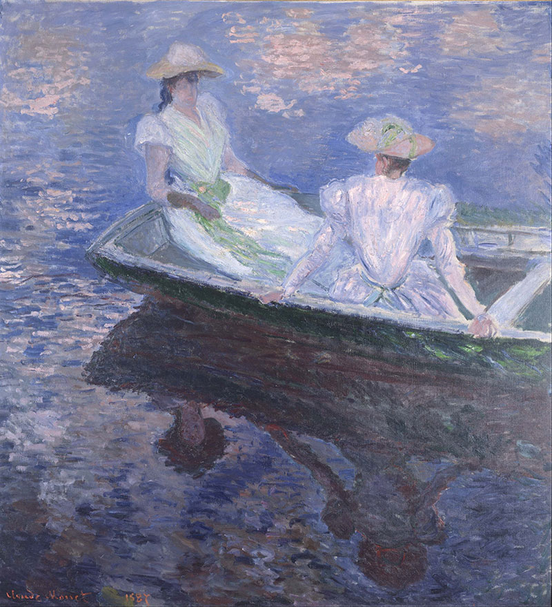 How to Paint On the Boat by Claude Monet