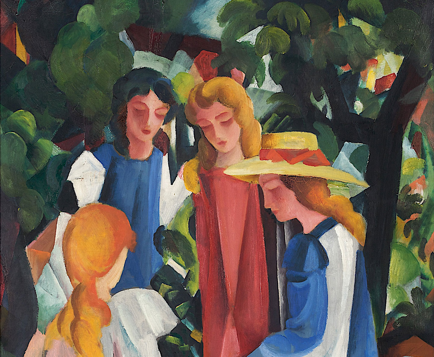 How to Paint Four Girls by August Macke